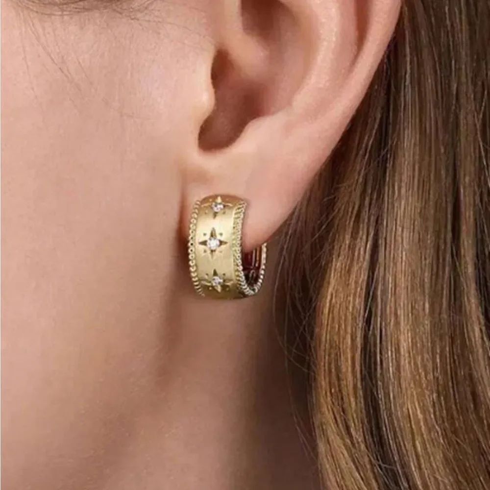 Star Hoop Earrings M1344